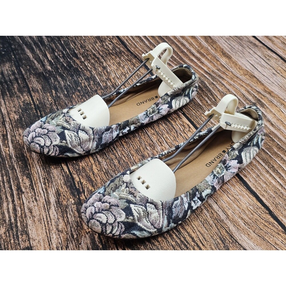 Lucky Brand Emmie Ballet Flats Floral Tapestry Multicolor Women's 10 M READ